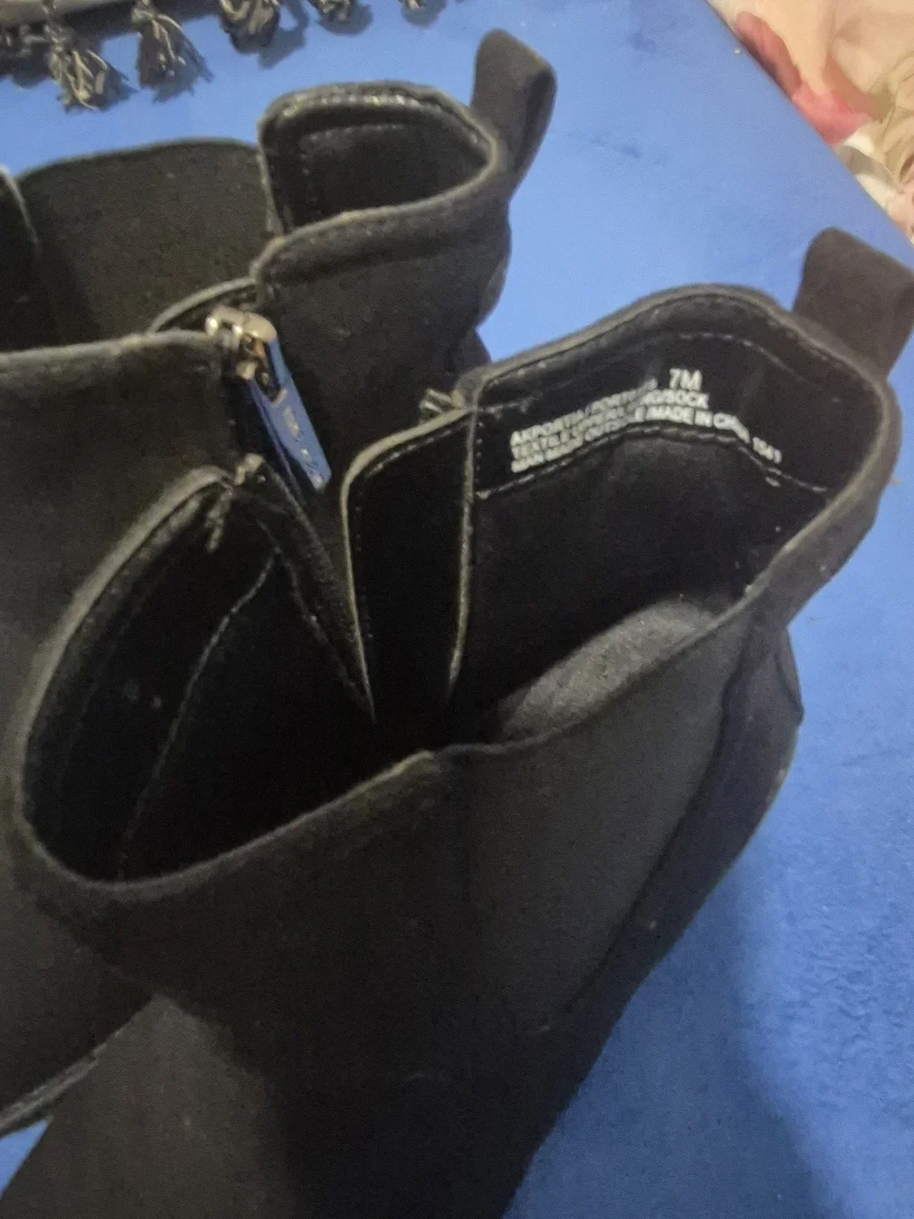 Women's Black Suede Ankle Boots - Sleek Everyday Style